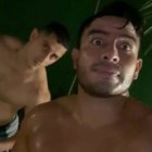 Un selfie de Salcedo con su exentrenador personal, cuando la vida era color de rosa para ambos