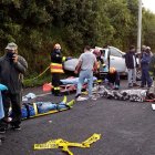 Los heridos fueron atendidos por los paramédicos de las distintas unidades de socorro.