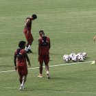  El uruguayo Leonardo Ramos dirigió el primer entrenamiento, luego de unas cortas vacaciones del equipo. 