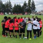  El club Ñañas entrenó esta mañana en el complejo del Independiente del Valle. 