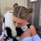  Fancia James se sintió intimidada por las ’locuras’ que le hacía un lémur. 