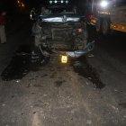  El vehículo en que viajaban los actores golpeó por detrás a un carro grande. 