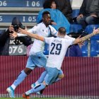  Felipe Caicedo, jugador de la Lazio, convirtió el tanto del triunfo de su equipo y se quedó con los tres puntos. 