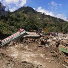  Parte de las vías fueron afectadas por las lluvias y los deslaves. 