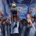  Celebración de los jugadores de Independiente del Valle en Quito.  