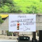  El cartel apareció la mañana del 13 de febrero en la ciudadela diferentes zonas de Guayaquil y Quito. 