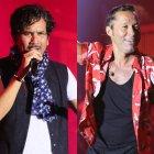  Jorge Villamizar, vocalista de Bacilos, y el artista argentino emocionaron con su música a sus fans. 