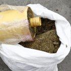  Más de 800 kilos de marihuana fueron incautados por la Unidad de Antinarcóticos de la Policía Nacional. 