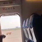  El vuelo tuvo una hora de retraso aproximadamente.  