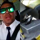  Los zapatos fueron encontrados en una de las butacas. 