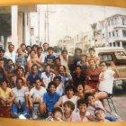  Peloteros guayacos después de un partido de fútbol en el barrio Garay. 