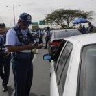  Agentes de la ATM desplegaron un operativo en la avenida Francisco de Orellana. 