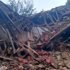  Un alud de tierra destruyó una casa en Italia, pero sus ocupantes se salvaron. 