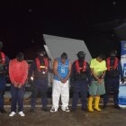  A los presuntos ‘piratas’ personal de la Armada del Ecuador le halló una subametralladora que no pudieron justificar   