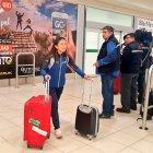  La marchista ecuatoriana Glenda Morejón arribó al país tras su triunfo en España. 