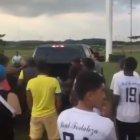  El herido fue trasladado en su propia camioneta hasta una casa asistencial. 