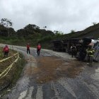  Un accidente de tránsito provocó el cierre de un carril de circulación. 