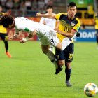  El presidente Lenín Moreno observa el encuentro en el parque Cumandá. 