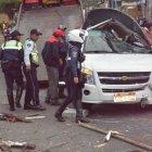  Imágenes del accidente ocurrido en la avenida Manuelita Sáenz en Ambato. 