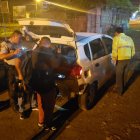  Auto en el que se trasladaban los delincuentes.  