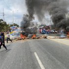  La manifestación duró poco más de una hora. Fue en el kilómetro 26 de la vía a Daule.  