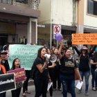  El plantón de los manifestantes se realizó a las 17:00 de este lunes. 