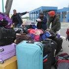  Migrantes venezolanos en Huaquillas. 