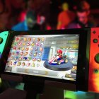  Mario Kart 8 Deluxe siendo reproducida en una Nintendo Switch.  