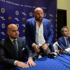  La organización de esta inédita competición estará a cargo de la Liga Profesional, presidida por Miguel Ángel Loor (centro). 