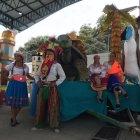  Los carros alegóricos fueron elaborados por artesanos de la ciudad que año a año participan en la Ruta de los Años Viejos Gigantes. 