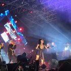  Ivy Queen, durante su presentación en la capital.  