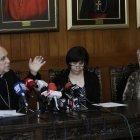  Quito. Eugenio Arellano, Gina Benavides y Elsie Monge abogaron ante el gobierno central por los venezolanos. (Cortesía) 