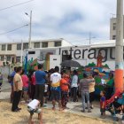  Una unidad móvil los visitó hoy, 23 de agosto. 