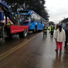  Agentes de tránsito tomaron evidencias en el sitio. 