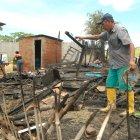  Casas afectadas por el fuego. 