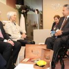  Christine Lagarde (i) en una reunión con el presidente de la República, Lenín Moreno. 