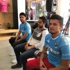  Los jugadores Facundo Martínez y Andrés López, de la Universidad Católica, ‘sorprendieron’ en la rueda de prensa del Independiente del Valle. 
