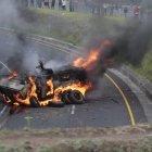  El vehículo militar recorría la Panamericana Sur. 