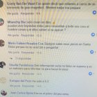  Una captura de los mensajes enviados muestra cómo existe temor por supersticiones de los pescadores. 