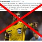  El tuit que encendió las críticas contra Roddy Zambrano fue borrado por su autor. 