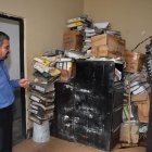  Según las autoridades, las oficinas eran usadas como bodegas de papeles y otros bienes inservibles. 