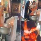  El sacerdote lleva 26 años bautizando bebés en Rusia. 