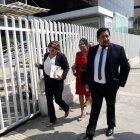  Francisco Romero, abogado de Llerena, en su arribo a la audiencia de formulación de cargos de los detenidos en el caso. 