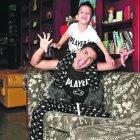  A los tres meses de nacido el humorista lo subió al escenario. Desde entonces, el niño, de 4 años, participa en todas las obras. 