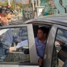  Jorge Calderón, presidente de la Federación de Taxistas, fue detenido por el delito de paralización de servicio público.  