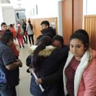  La familia de Cando, luego de conocer la sentencia del asesino. 