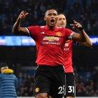  Valencia celebra un tanto en el 2018. 