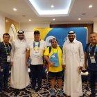  Parte de la delegación de Ecuador que está en Catar. 