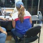  La madre del niño que reconoció al sujeto del cyber fue a colocar la denuncia a la Fiscalía. 