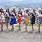  Foto grupal de las candidatas a reina de Ambato.  